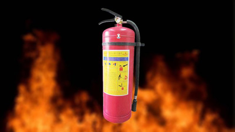 CO2 . gas fire extinguisher