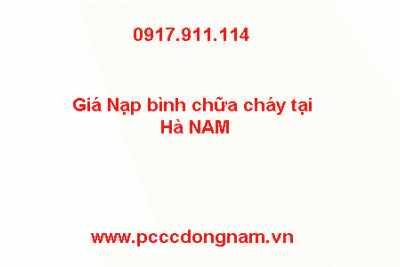 Giá Nạp bình chữa cháy tại Hà NAM