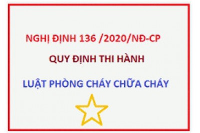 From what date is the implementation of Decree 136 on fire prevention and fighting?