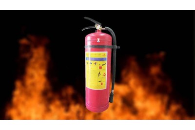 Note the use of fire protection equipment in the family