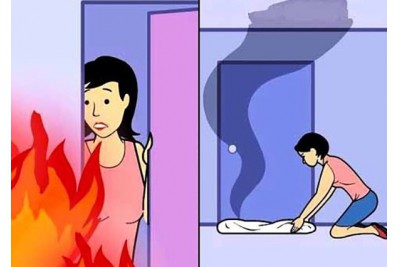 Some mistakes people often make when saving themselves from a fire