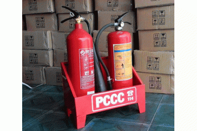 Process of charging Binh Duong fire extinguisher