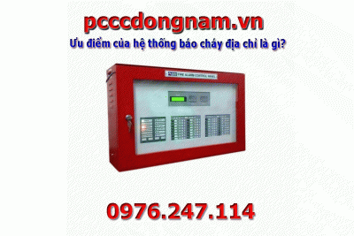 What are the advantages of an addressable fire alarm system