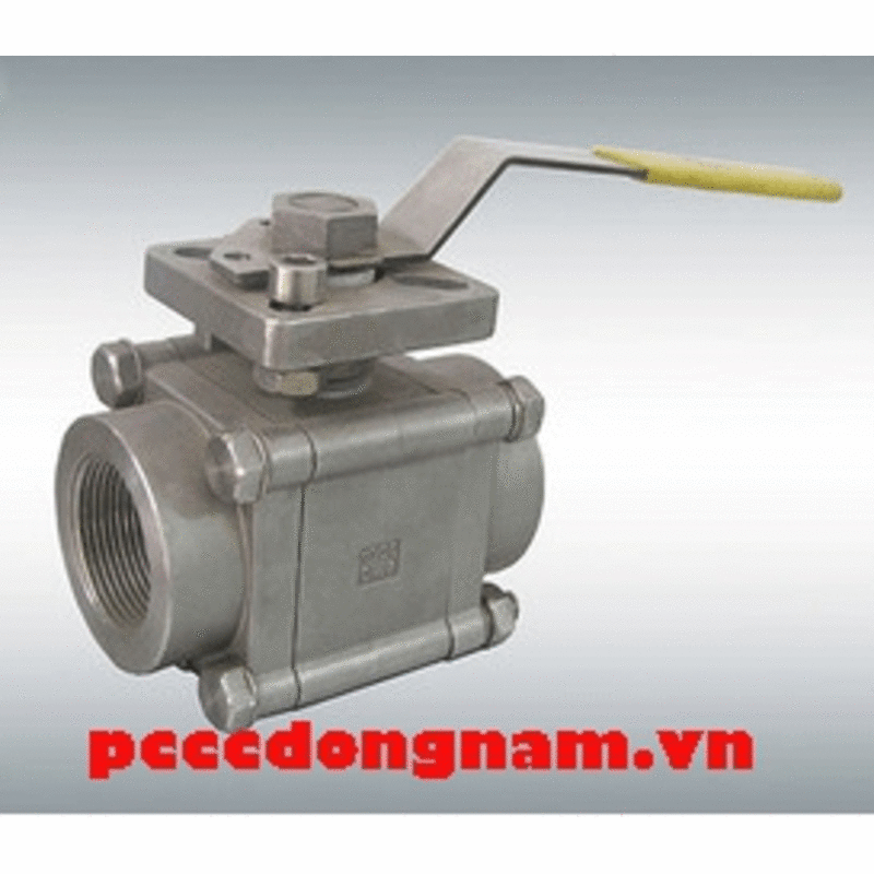 3-body ball valve, stainless steel, threaded Ning Jin APC