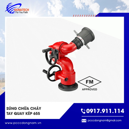 Súng chữa cháy tay quay kép 655