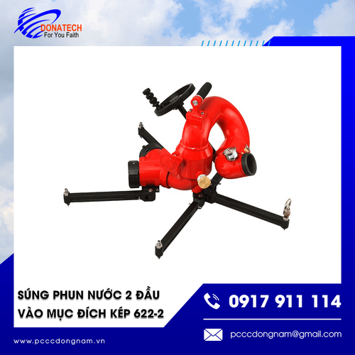 Súng phun nước 2 đầu vào mục đích kép 622-2