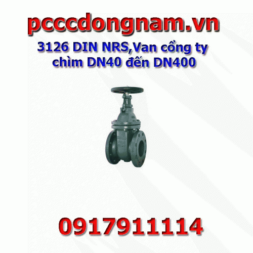 3126 DIN NRS,Sink gate valve DN40 to DN400