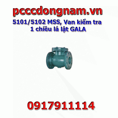 5101 5102 MSS, Van kiểm tra 1 chiều lá lật GALA