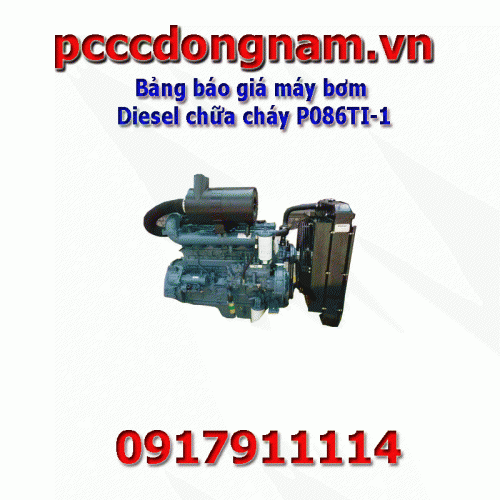 Price list of Diesel fire fighting pump P086TI-1