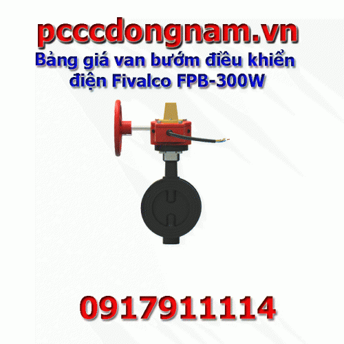 Price list of butterfly valve electric control Fivalco FPB-300W