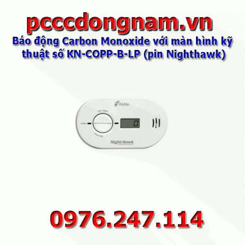 Nighthawk Carbon Monoxide Alarm with Digital Display KN-COPP-B-LP