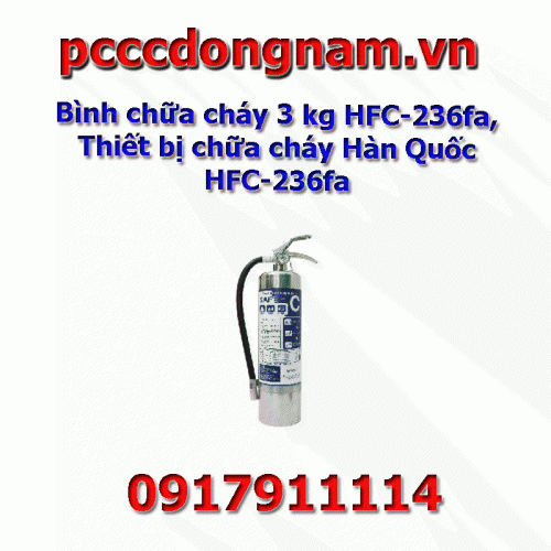 3 kg fire extinguisher HFC-236fa, Korean fire fighting equipment HFC-236fa