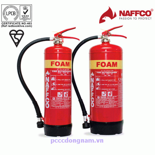 Naffco Foam Fire Extinguisher 3L 6L 9L BSI LPCB Standard