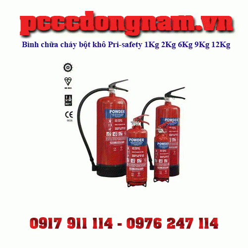 Dry Powder Fire Extinguisher Pri-safety 1Kg 2Kg 6Kg 9Kg 12Kg