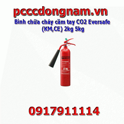 Bình chữa cháy cầm tay CO2 Eversafe KM CE 2kg 5kg