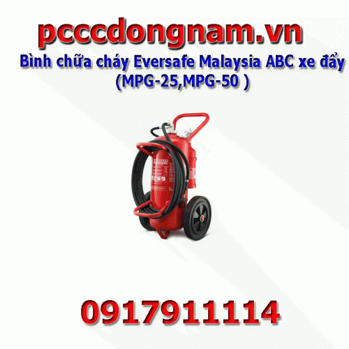 Eversafe Malaysia ABC Trolley Fire Extinguisher MPG-25 MPG-50