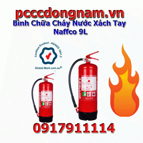 Naffco 9L Portable Water Fire Extinguisher,Global Mark Standard
