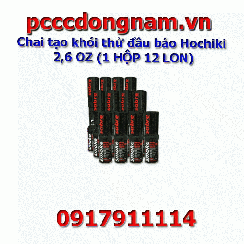Chai tạo khói thử đầu báo Hochiki 2,6 OZ (1 HỘP 12 LON)