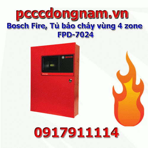 Bosch Fire, Tủ báo cháy vùng 4 zone FPD-7024