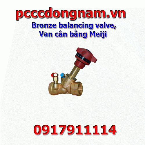 Bronze balancing valve,Van cân bằng Meiji