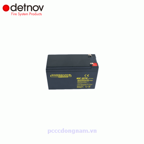 BTD-1207,Detnov fire alarm cabinet battery 12 Vdc 7.2 A