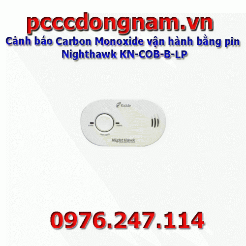 Cảnh báo Carbon Monoxide vận hành bằng pin Nighthawk KN-COB-B-LP