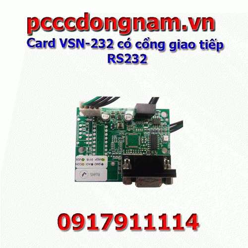 Card VSN-232 có cổng giao tiếp RS232, Báo giá thiết bị báo cháy Hochiki 2019 Notifier