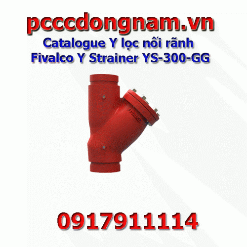Catalogue Y lọc nối rãnh Fivalco Y Strainer YS-300-GG