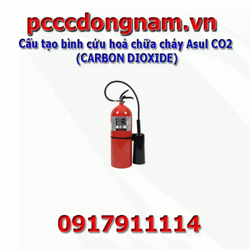 Cấu tạo bình cứu hoả chữa cháy Asul CO2 (CARBON DIOXIDE)