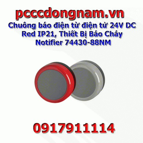 Chuông báo điện từ điện tử 24V DC Red IP21