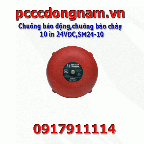 Chuông báo động chuông báo cháy 10 inches 24VDC SM24-10