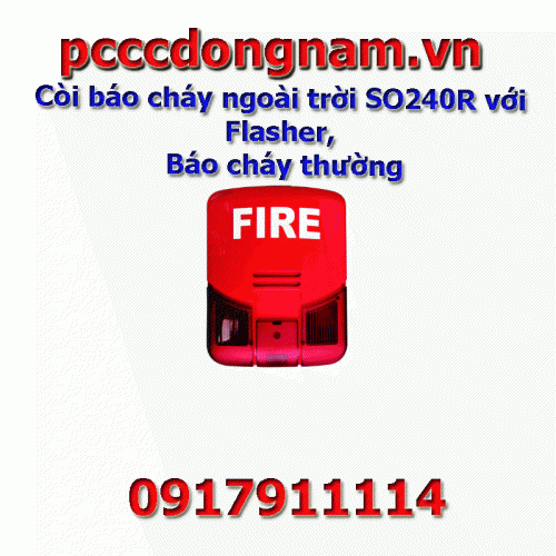 Outdoor Fire Siren SO240R With Flasher, Normal Fire Alarm