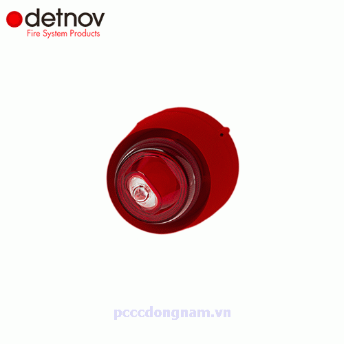 Detnov SFD-221W wall fire alarm with flash