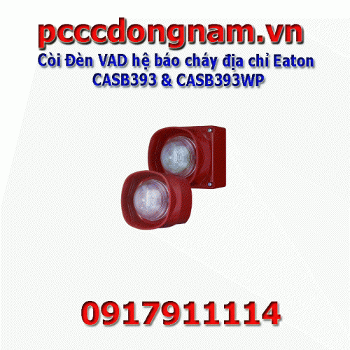 Còi Đèn VAD hệ báo cháy địa chỉ Eaton CASB393 và CASB393WP