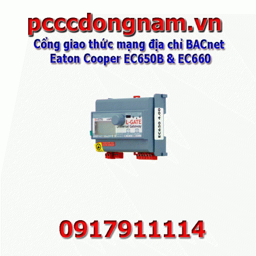 Eaton Cooper EC650B and EC660 , BACnet Address Network Protocol Gateway