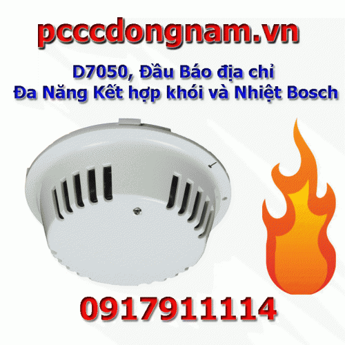 D7050, Đầu Báo địa chỉ Đa Năng Kết hợp khói và Nhiệt Bosch