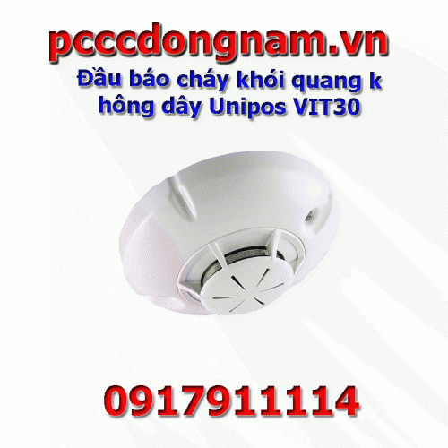 Đầu báo cháy khói quang không dây Unipos VIT30