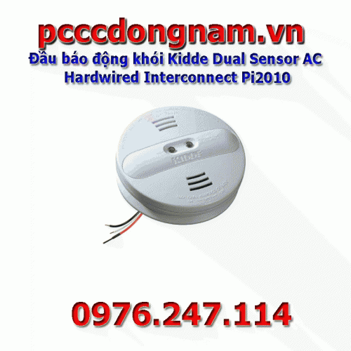 Kidde Dual Sensor AC Hardwired Interconnect Smoke Alarm Pi2010