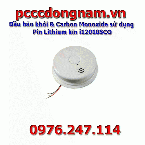 Đầu báo khói va Carbon Monoxide sử dụng Pin Lithium kín i12010SCO
