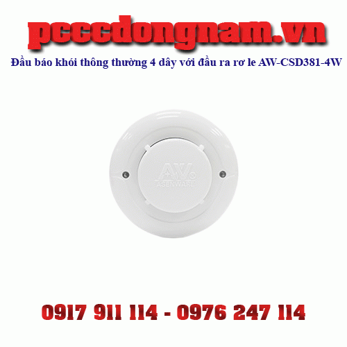 Đầu báo khói thông thường 4 dây với đầu ra rơ le AW-CSD381-4W