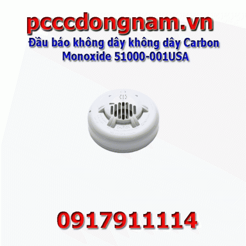 Đầu báo không dây không dây Carbon Monoxide 51000-001USA