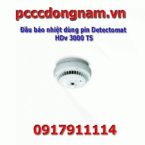Đầu báo nhiệt dùng pin Detectomat HDv 3000 TS