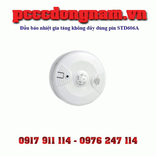 Đầu báo nhiệt gia tăng không dây dùng pin STD606A