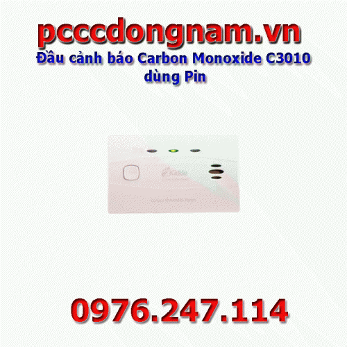 Đầu cảnh báo Carbon Monoxide C3010 dùng Pin