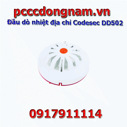 Codesec DD502 addressable heat detector, formosa addressable fire detector rack