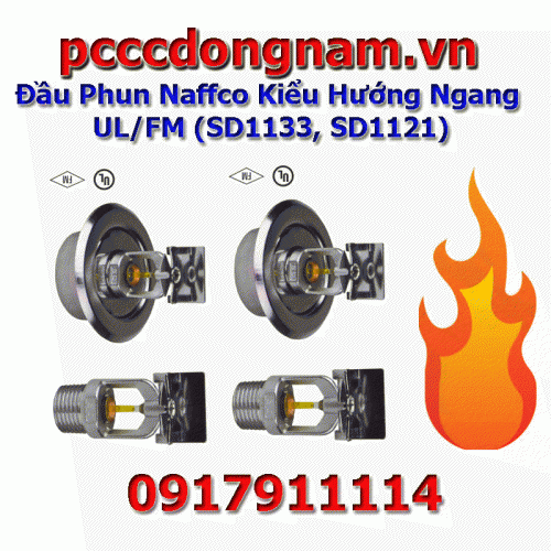 Đầu Phun Naffco Kiểu Hướng Ngang UL FM SD1133 và SD1121