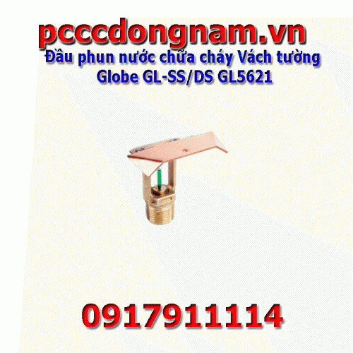 Đầu phun nước chữa cháy Vách tường Globe GL-SS/DS GL5621