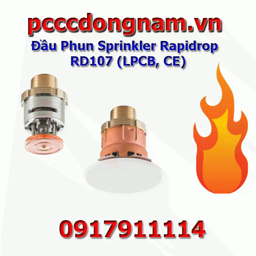 Rapidrop Nozzle RD107, Concealed Commercial Nozzle LPCB CE