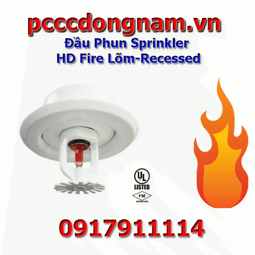 HD Fire Recessed Sprinkler Head UL FM