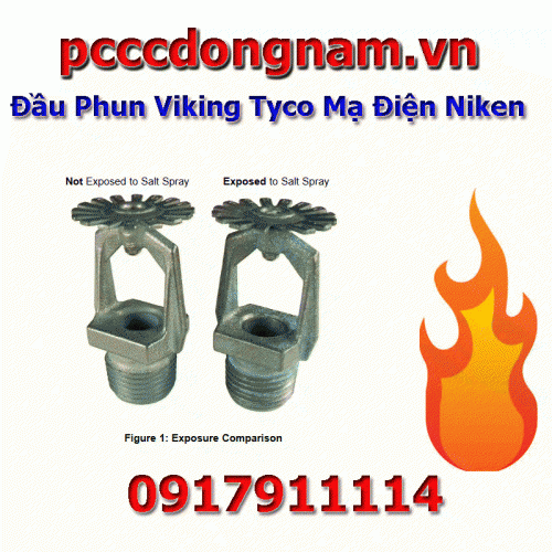 Đầu Phun Viking Tyco Mạ Điện Niken